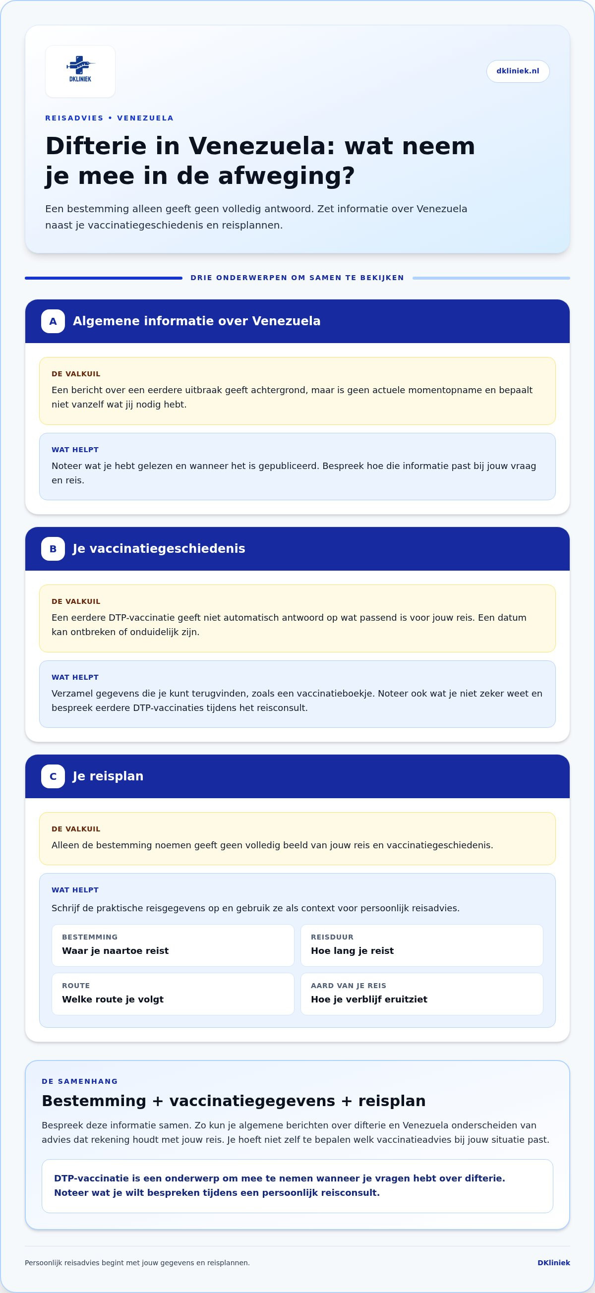 Difterie in Venezuela: heb je een vaccinatie nodig voor je reis? infographic